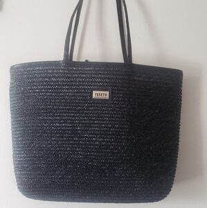 VTG. Veneto Wicker Tote Bag